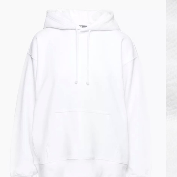 TNA Terry Fleece Boyfriend Hoodie - White - Picture 1 of 7